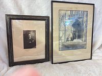 Both framed photographs side by side showing overall lot