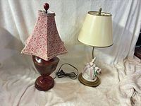 Both lamps side by side showing overall design and shades
