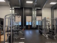 Ground floor weight and machine area of NRG Fitness facility