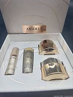 Full view of Lancôme Absolue Eye Cream Collection set in box