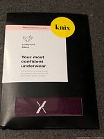 Front of sealed Knix Leakproof Bikini package