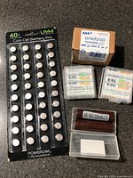 Group view of all battery types in lot