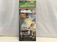 Front view of sealed Loksak Opsak odor proof bags package