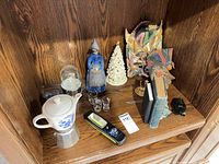 Overall view of lot on wooden shelf