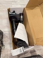 Mount components and manual inside original box