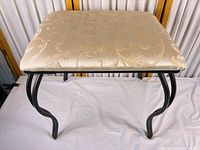 Full view of upholstered bench