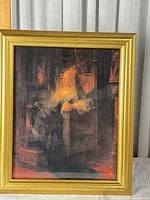 Front view of framed portrait print