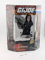 Front view of boxed Baroness resin bust showing limited edition packaging