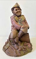 Front view of signed Tom Clark "Hyke II" gnome sculpture