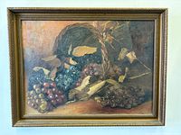 Full view of framed still-life painting