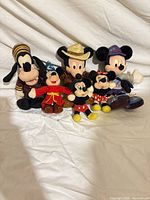 Group shot of all six Disney bean-bag plush characters