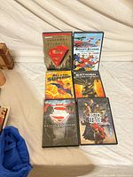 All six DVD cases front view