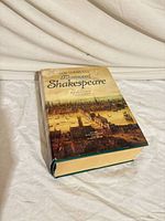 Front view of thick hardcover book with illustrated dust jacket