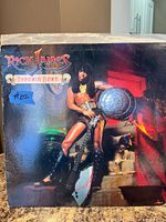 Front cover of Rick James “Throwin’ Down” LP showing artwork and wear