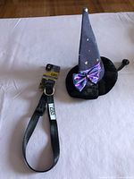 Collar and wizard hat side by side overview