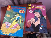 Front covers of both Elementals comics