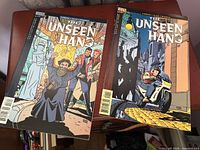 Front covers of both comics