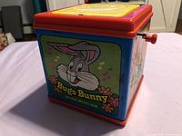 Front panel showing Bugs Bunny graphic and product name