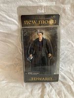 Front view of sealed Edward Cullen figure in blister pack