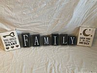 Full lot showing both plaque signs and five letter blocks