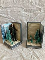 Both Twilight themed bookends front view