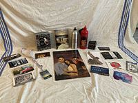 Entire lot of Twilight collectibles laid out on fabric backdrop