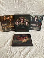 Front covers of all four Twilight Saga books