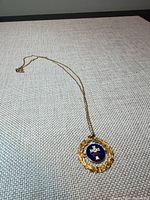 Full view of necklace and pendant