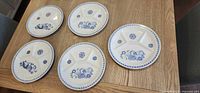 Five Figgjo Flint Lotte divided plates on table
