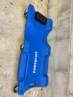 Top view showing brand name, headrest and tray details