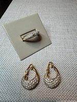 ring and earrings group shot