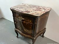 Three-quarter view showing entire nightstand