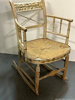 Full view of rocking chair front left