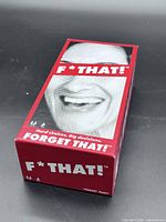 Front and side of F* That! card game box