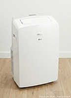Front view of LG portable air conditioner