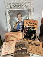 Group shot of all six items standing and lying on surface