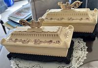 Two dresser boxes with lids in place