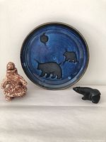 Front view of all three items together