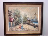 Full view of framed Marie Charlot painting