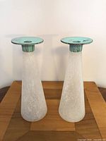 Full view of both candle holders side by side