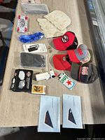 Overview of entire lot laid out on table