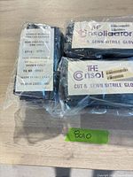 Two of the three sealed packs showing style label and specifications