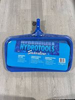 Front of Hydrotools Swimline professional leaf rake net in packaging
