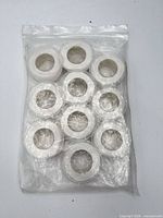 Sealed plastic bag containing ten PTFE tape rolls