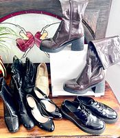 All six pairs on table showing styles and colors