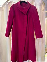 Fuchsia coat full view front