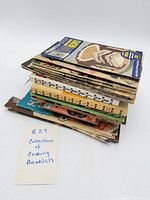 Stack of recipe booklets showing thickness