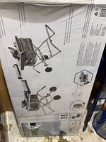 Front of sealed box showing Kobalt 15-Amp 10-In Portable Table Saw graphics