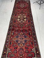 Full view of entire Zanjan runner rug