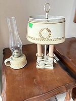 Both lamps side by side on table